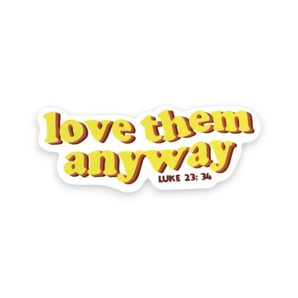 Sticker Religious Christian Bible Verse Luke 23:34